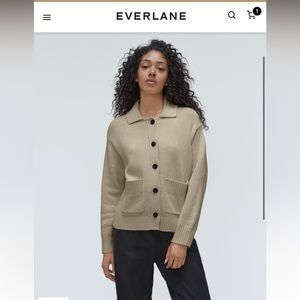Everlane Cotton Chore Sweater Jacket